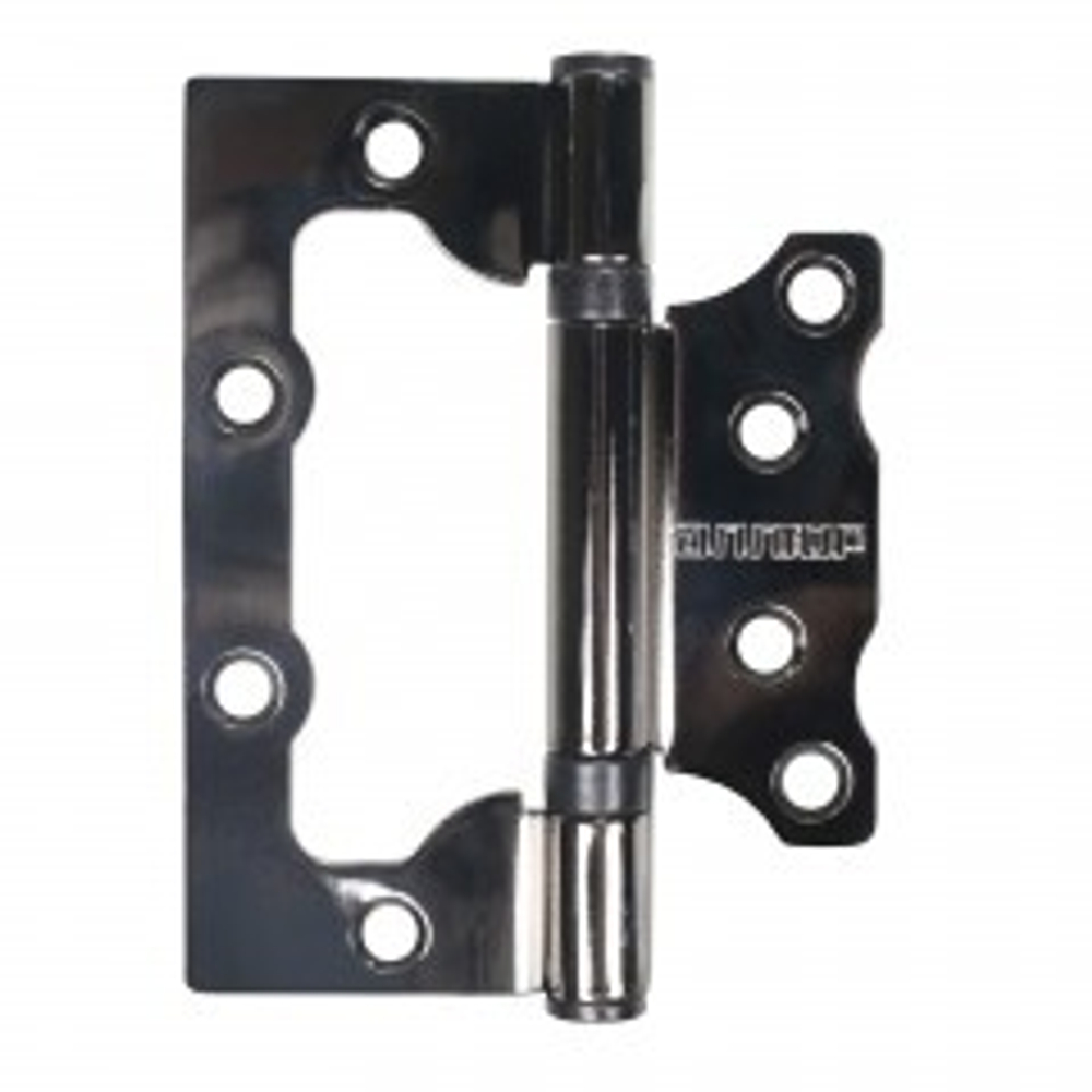 Петля  БЕЗ ВРЕЗКИ  АЛЛЮР  накл. 2BB BN черн.никель (цена за 2шт) 100*75  2 подш. БЛИСТЕР  / 12162