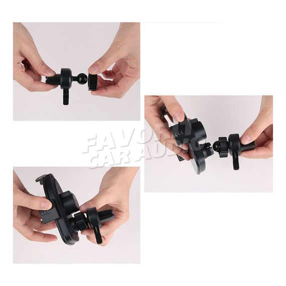 Держатель Usams US-CD72 воздуховод бесп. QI зарядка Уценка