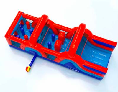 Надувное препятствие (модуль) для полосы препятствий «Виражи», 7×3×3,5 м