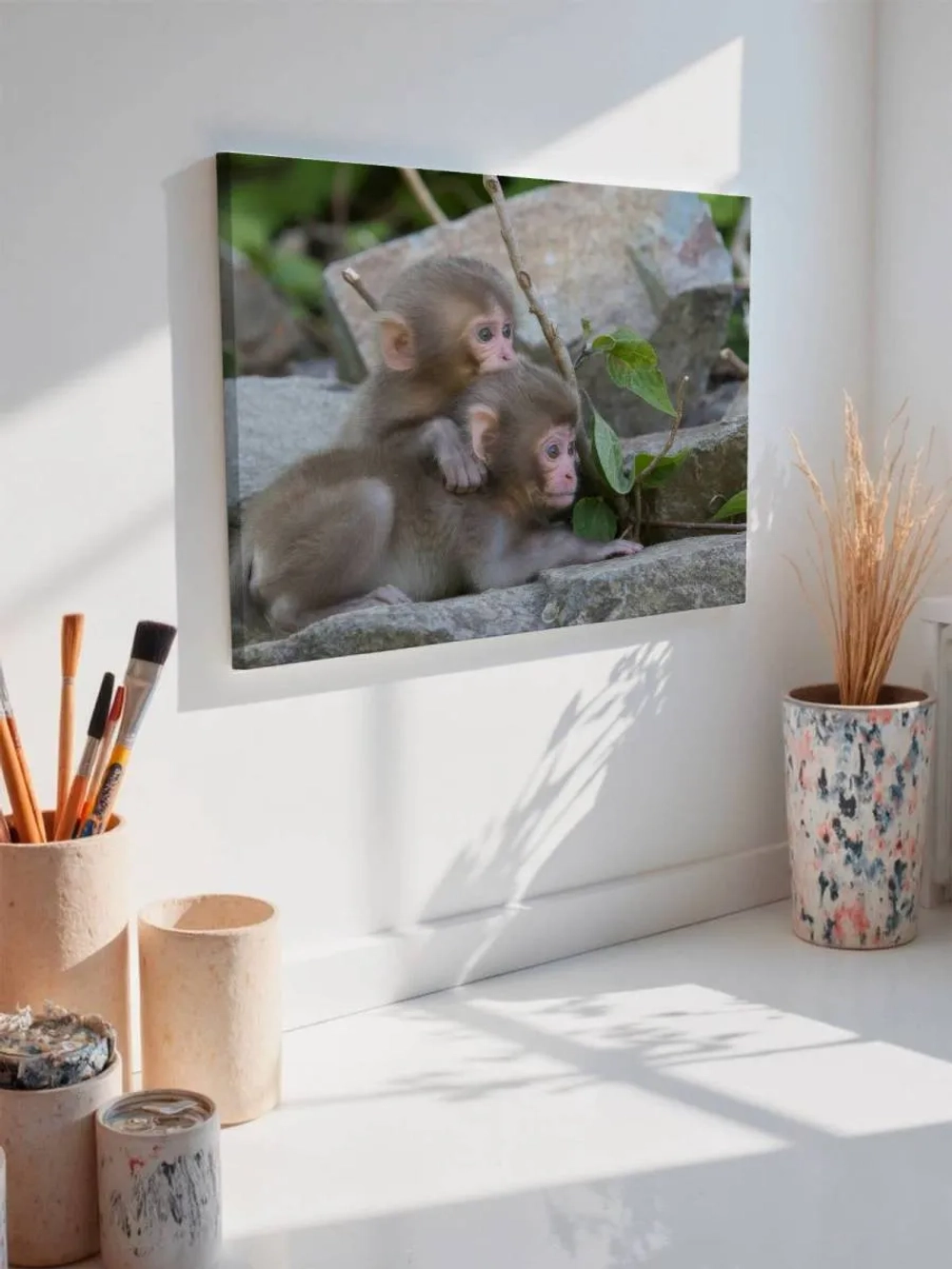 Картина на стену 40 X 50 Обезьянки