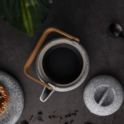 Чайник 360 мл d 12,9 см h8 см дерев. ручка Stone Untouched Taiga P.L. Proff Cuisine [1]