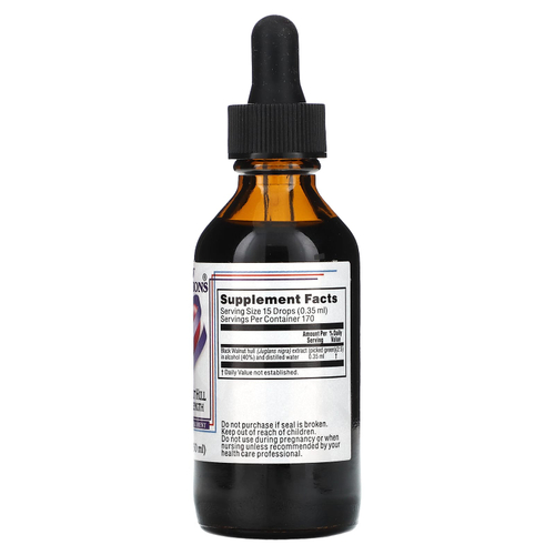 Kroeger Herb Co, скорлупа черного ореха, 60 мл (2 жидк. унции)