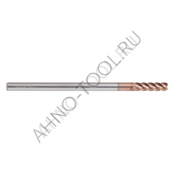 Фреза твердосплавная   4мм (L=75, l=15, хв=6) Z4 35° по стали, нерж., чугуну BRGM-4EL-D4.0 HRC55 AHN