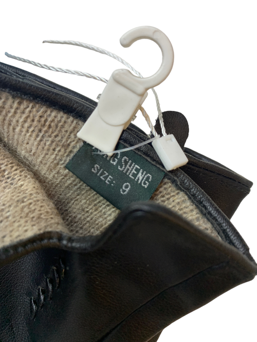 Yongsheng.Эко кожа. Подклад трикотаж-шерсть.Перчатки.Женские.10 шт в упаковке.