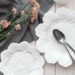 Тарелка фруктовая Geranium белая (22 см)