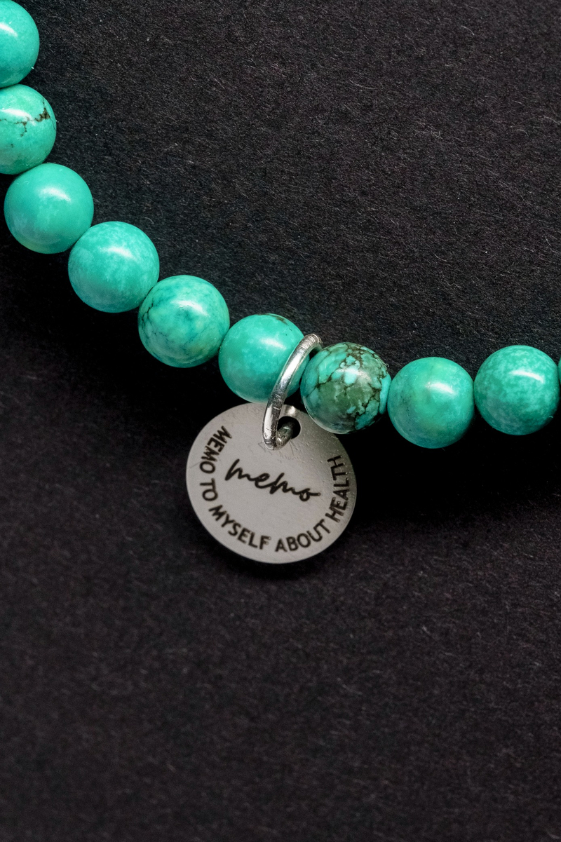 Браслет "Memo about Health" из малахита 6 мм