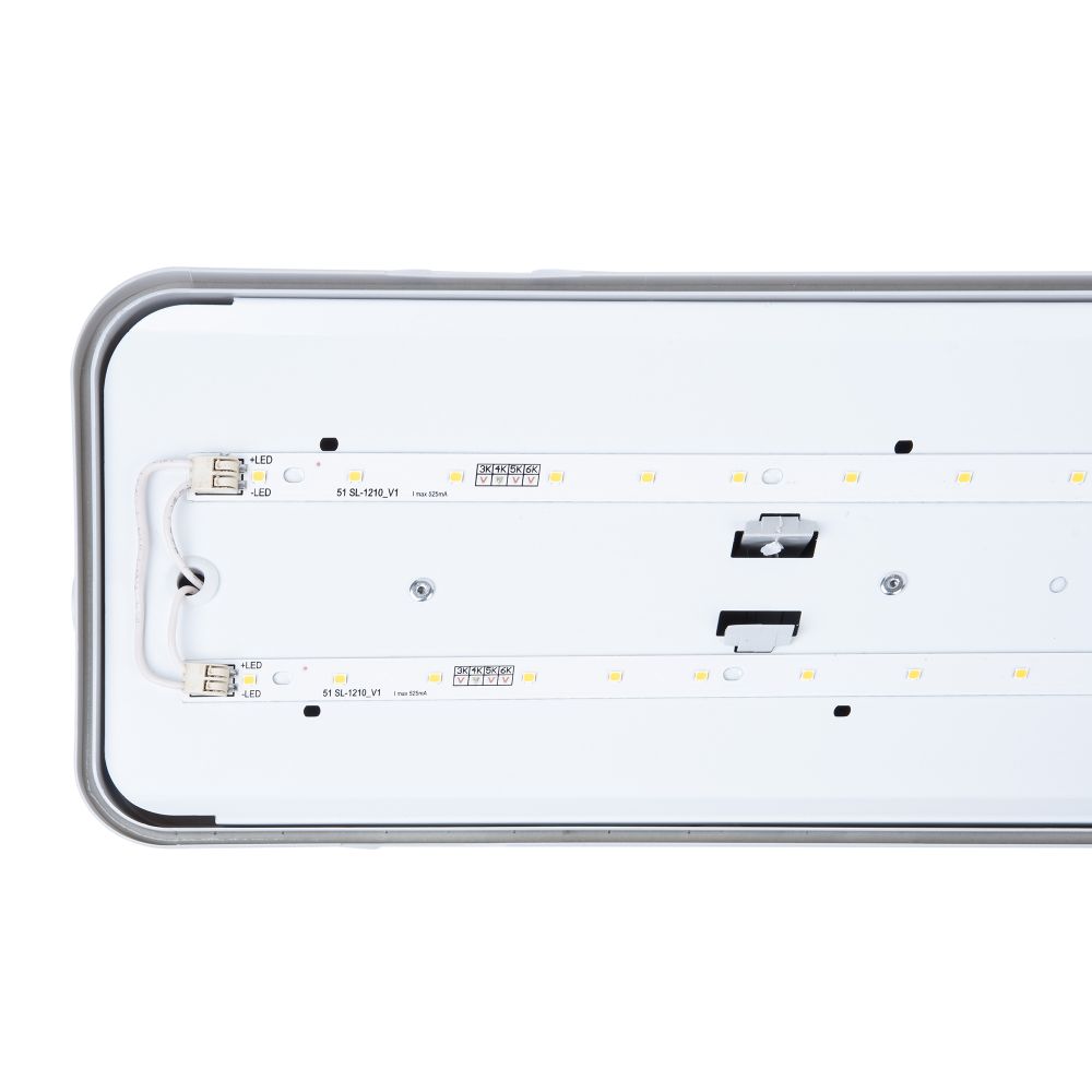 ULY-K70A 40W-4000K-L126 IP65 WHITE Светильник светодиодный промышленный. Белый свет 4000К. 4360Лм. 1260X150x100мм. Корпус белый. TM Uniel