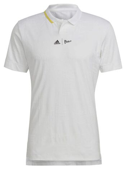Теннисное поло Adidas London Polo - white/impact yellow