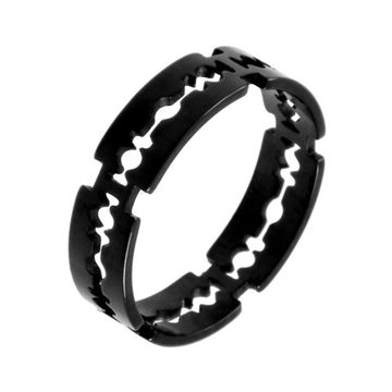 Кольцо Лезвие черное (225)