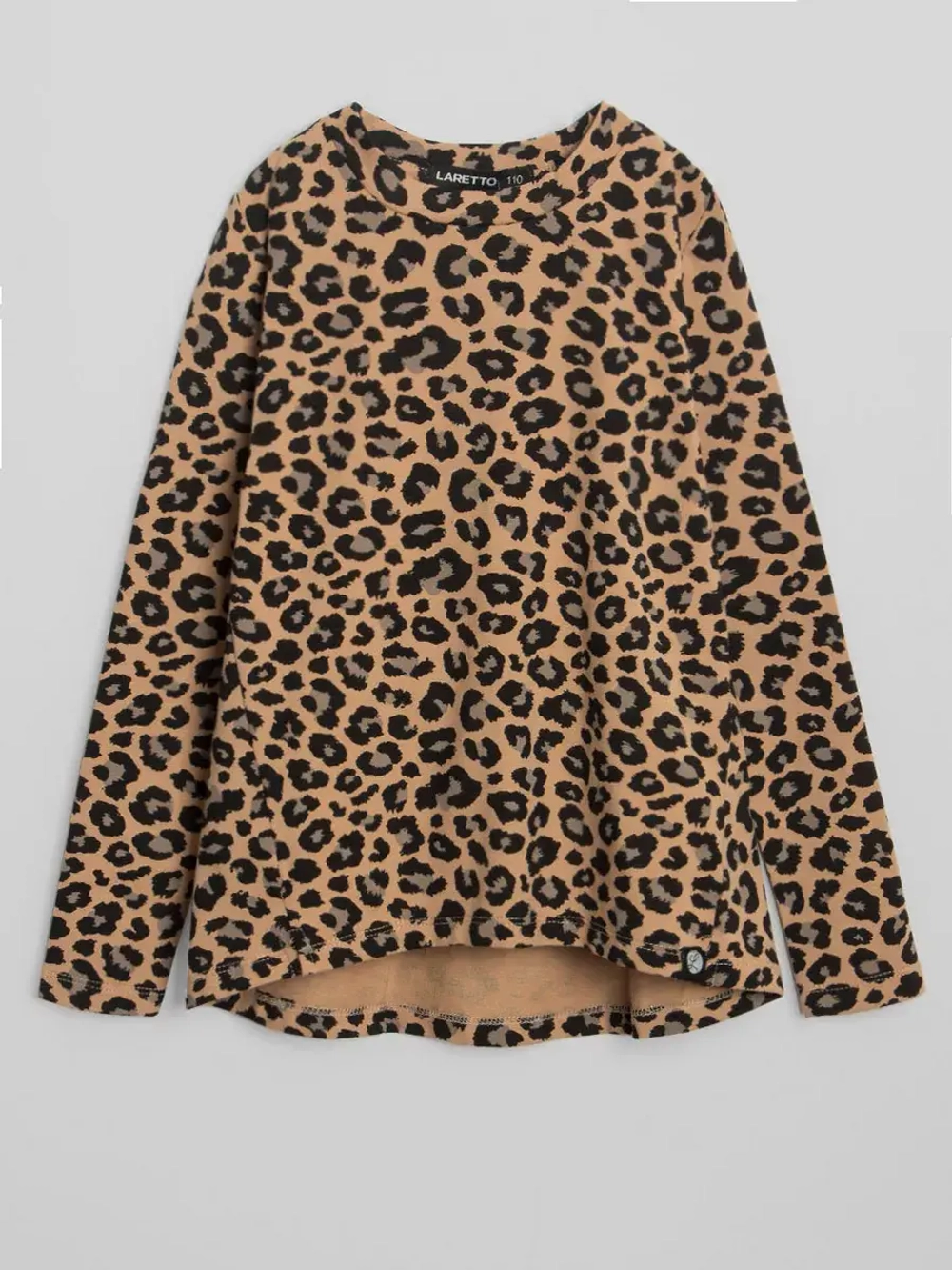 Леопардовый лонгслив детский