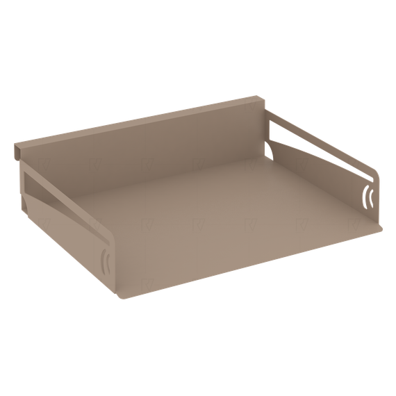 Навесной лоток для бумаг горизонтальный MAN-21 Металл Мокко 320*263*70