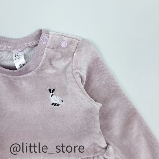 Платье велюровое "Пушок" Лаванда