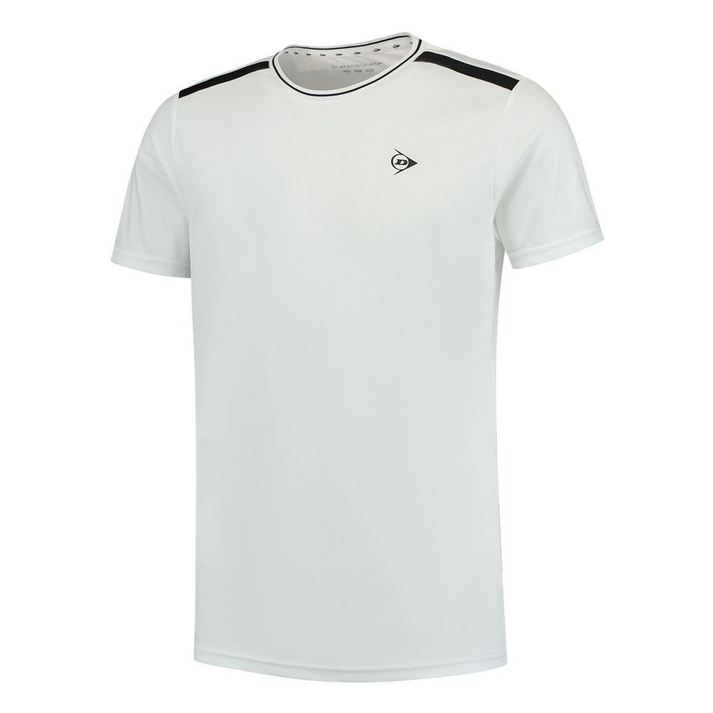 Мужское теннисное поло Dunlop Crew T-Shirt Men - White, Black