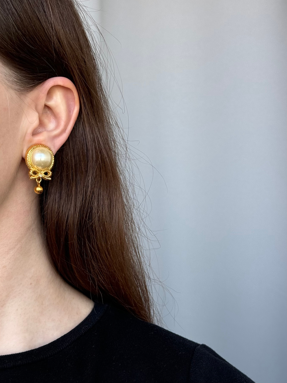 Клипсы с бантиками и «жемчугом» Sonia Rykiel