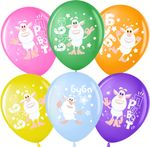Воздушный Шар (12''/30 см) Буба, Ассорти, пастель, 1 ст, 25 шт.