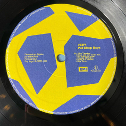 Винтажная виниловая пластинка LP Pet Shop Boys Very (Spain 1993)