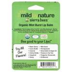 Mild By Nature, Sierra Bees™, органические бальзамы для губ, мята, упаковка из 4 шт. по 4,25 г (0,15 унции)