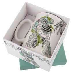 Кружка "Райская птица" v=430мл (фарфор) (подарочная упаковка)