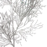 Ветка декоративная «Симфония леса» 80 см, Серебро