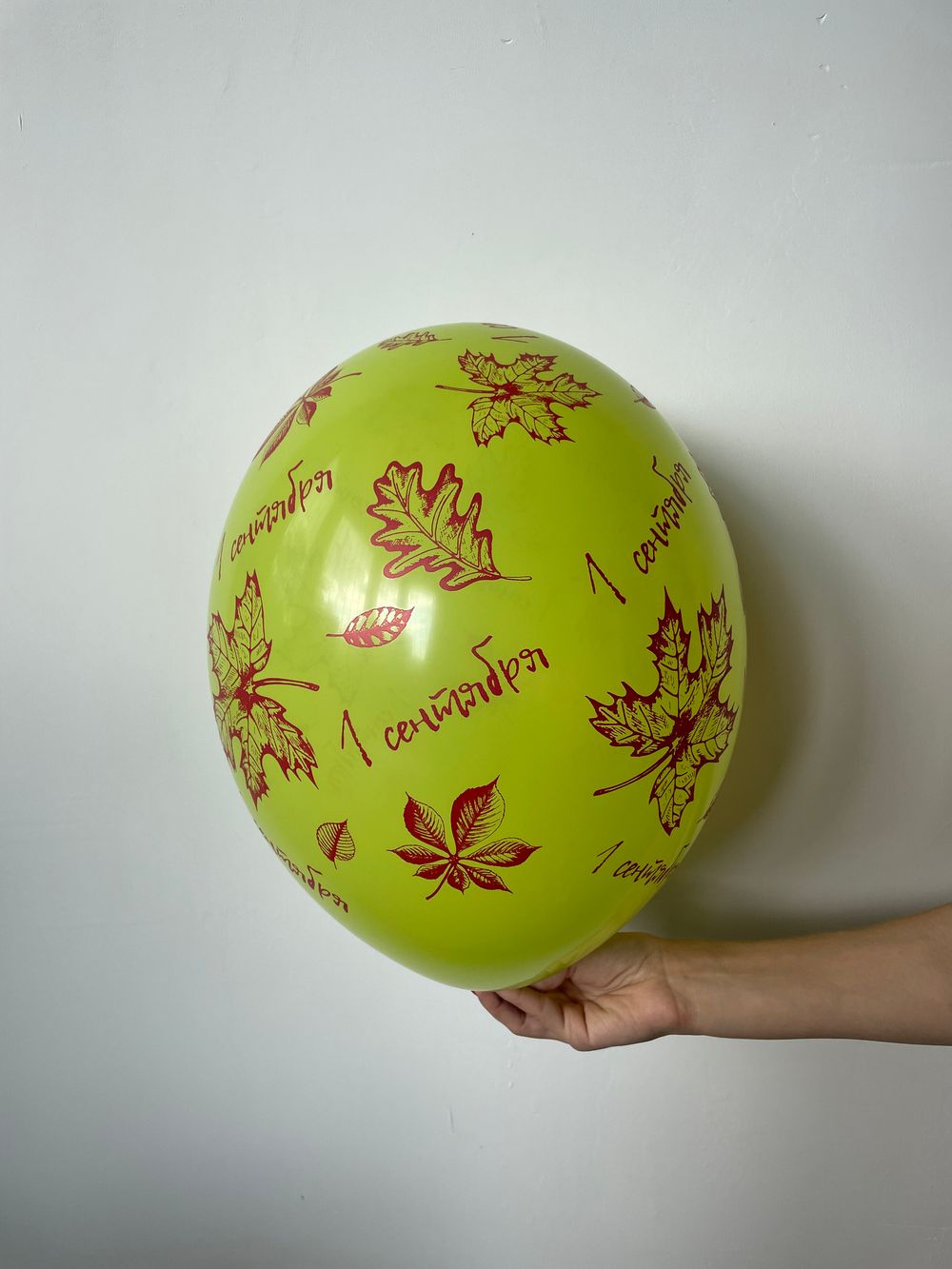 Шелкография пастель 14" 1 Сентября Листья (Ассорти 5 цветов)  Изображение6