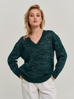 Пуловер зеленый