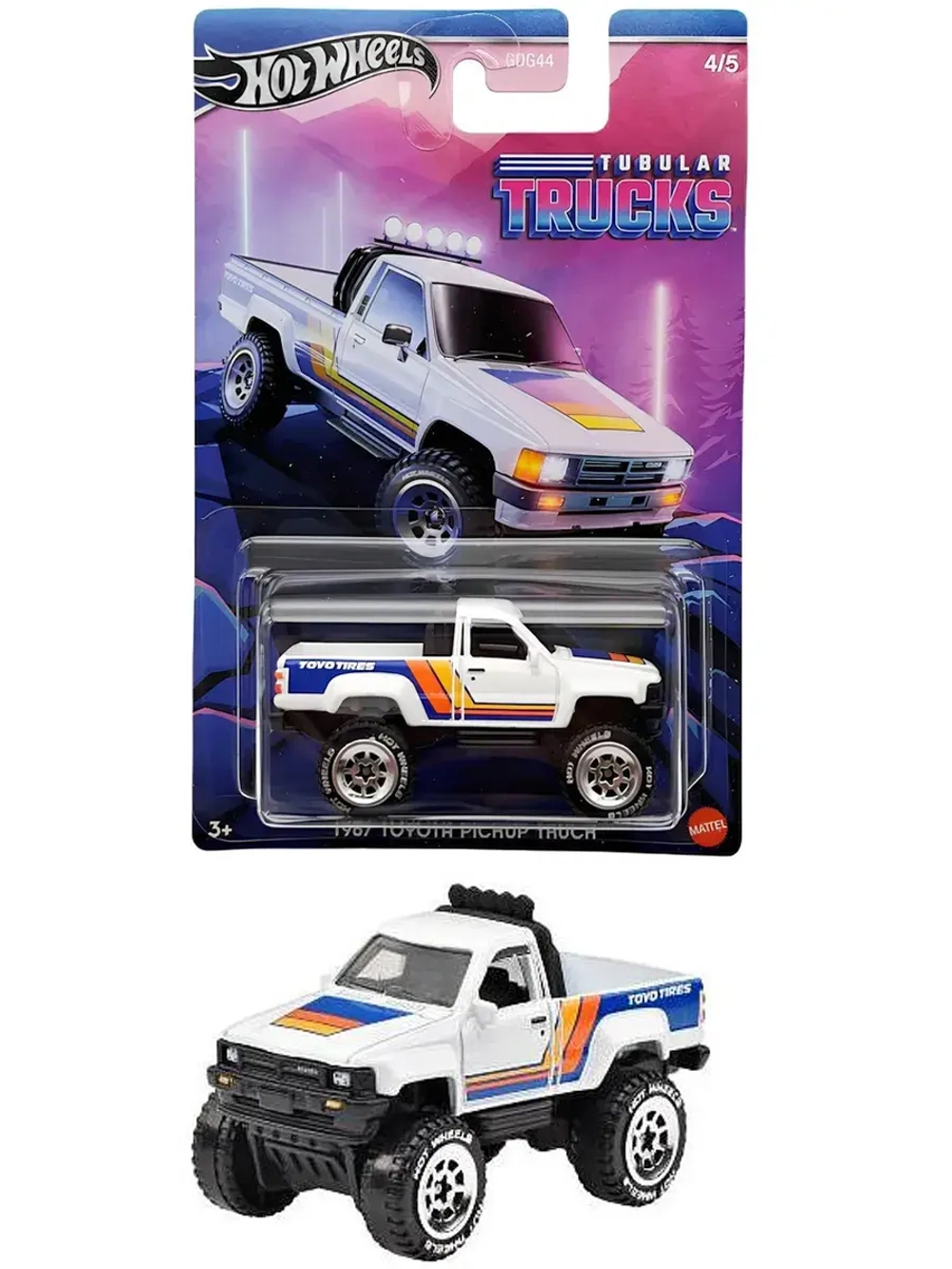 Машинка Хот Вилс Tubular Trucks 1987 Toyota GDG44 HRR98