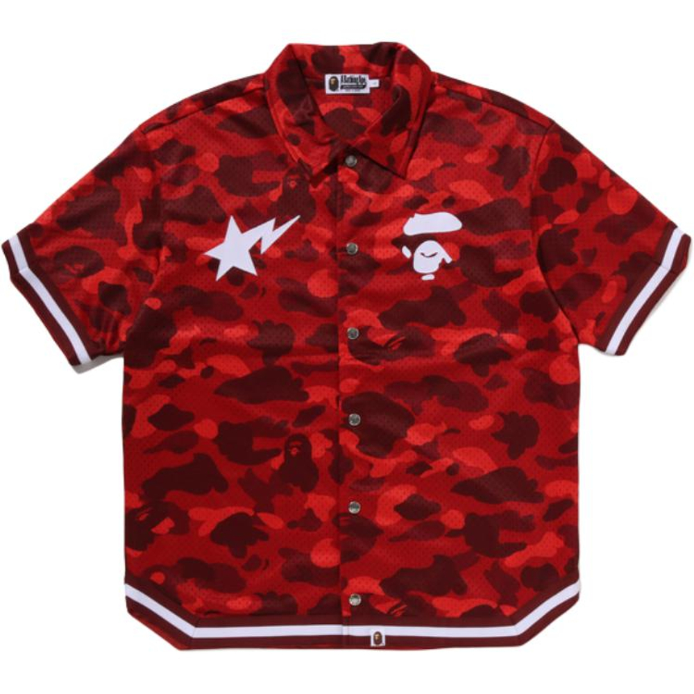 A Bathing Ape Bathing Ape Shirts Button Moderate Polyester Regular Straight Fit Summer 0zxsrm314321q