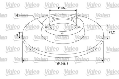 VALEO - 675412-VAL - Brake Disc