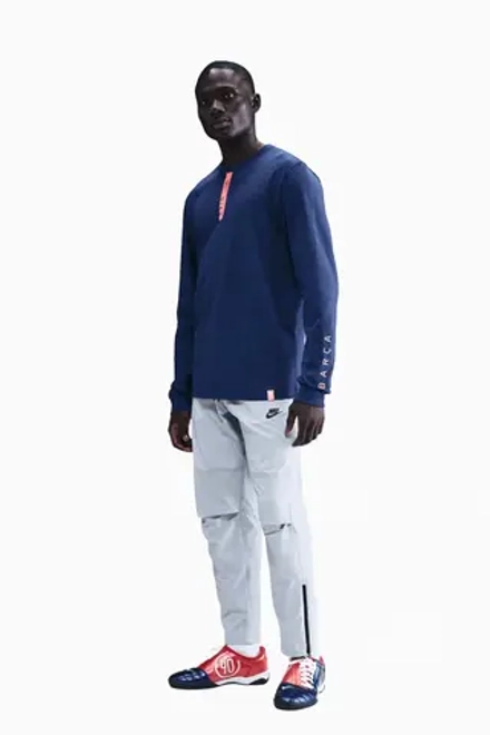 Футболка с длинными рукавами Nike FC Barcelona 25/26 Tee - темно-синий
