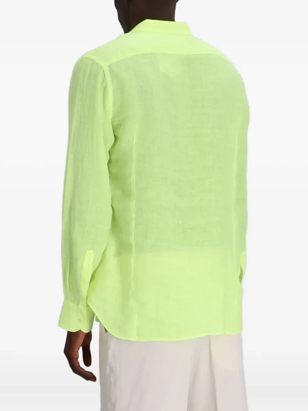 Рубашка MC Saint Barth Pamplona желтый неон