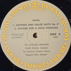 Виниловая пластинка Равель - Дафнис и Хлоя, Павана на смерть инфанты, Испанская рапсодия, Альборада LP