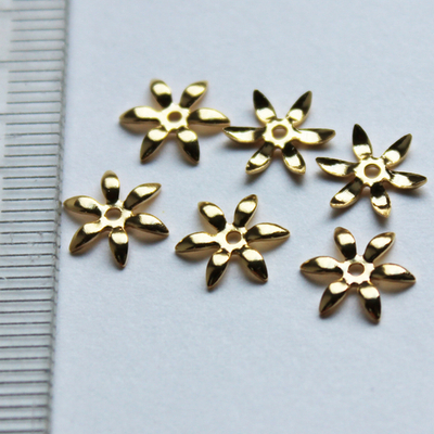 Шапочки люкс позолота 8мм