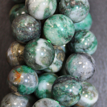 Нефрит с Пиритом бусины 8мм 10мм