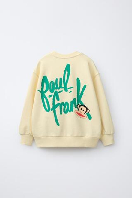 ZARA ТОЛСТОВКА PAUL FRANK™, ВАНИЛЬНЫЙ
