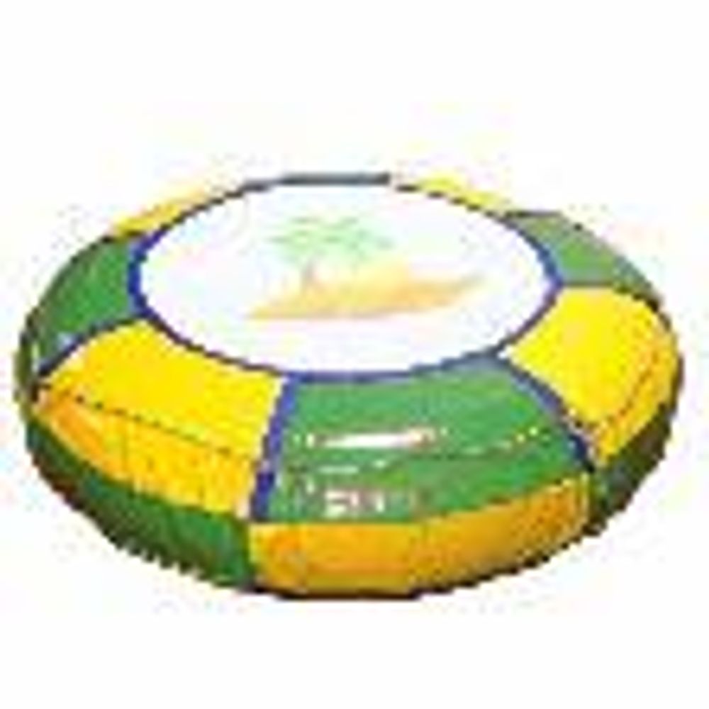 Надувной батут зеленый/желтый