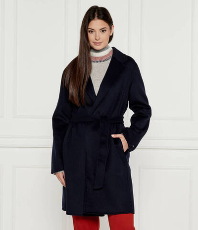 Хлопковое пальто Tommy Hilfiger - темно-синий(WW0WW43603)