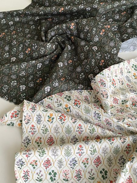 БОТАНИЧЕСКИЙ АРАБЕСК 100% хлопок Handmade Fabrics 6