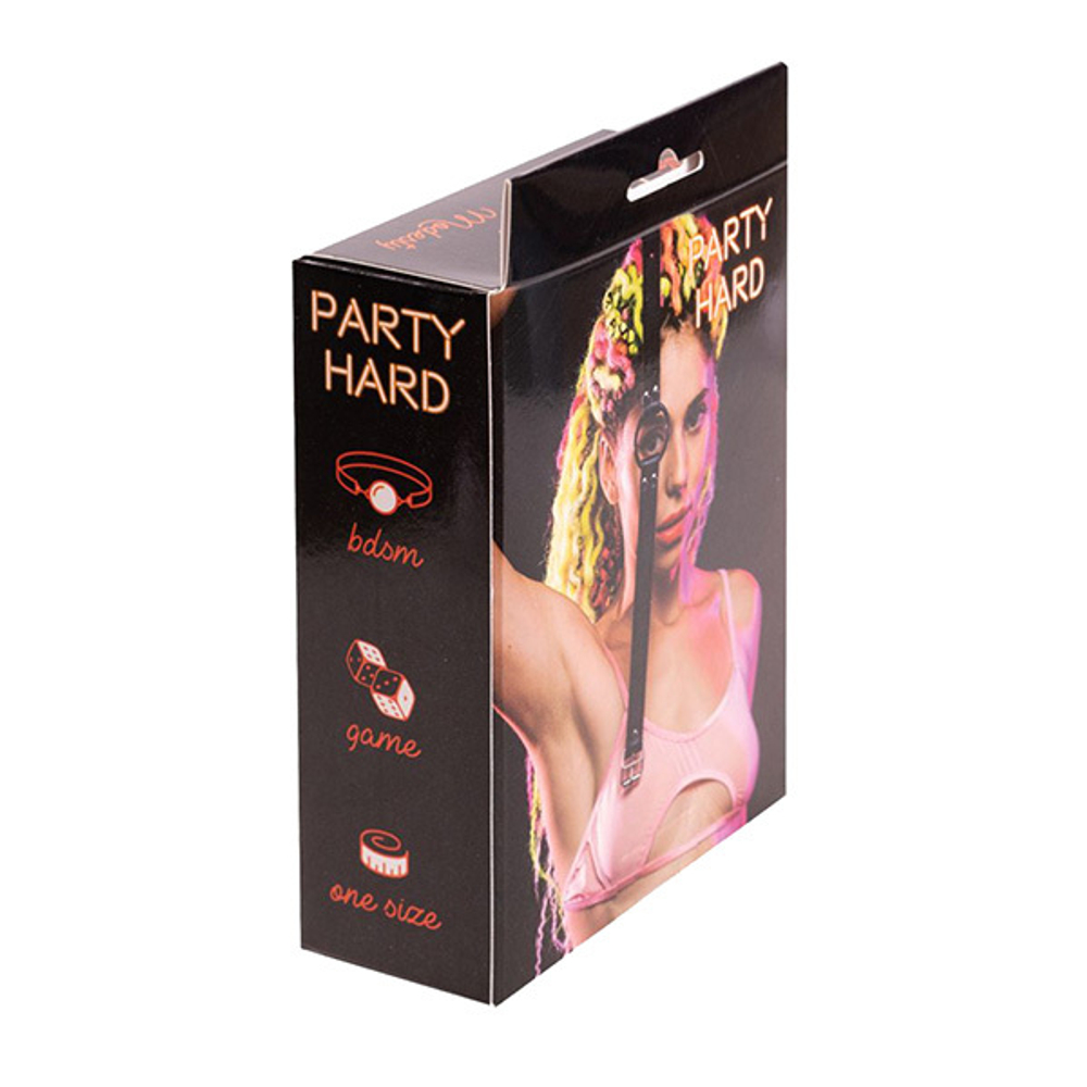 Черный кляп-кольцо 3,5см Lola Games Party Hard Modesty 1143-01lola