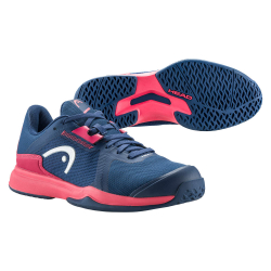 Женские Кроссовки теннисные Head Sprint Team 3.5 Women - dark blue/azalea