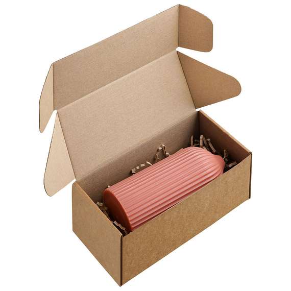 Свеча декоративная террактового цвета Edge 16,5 см