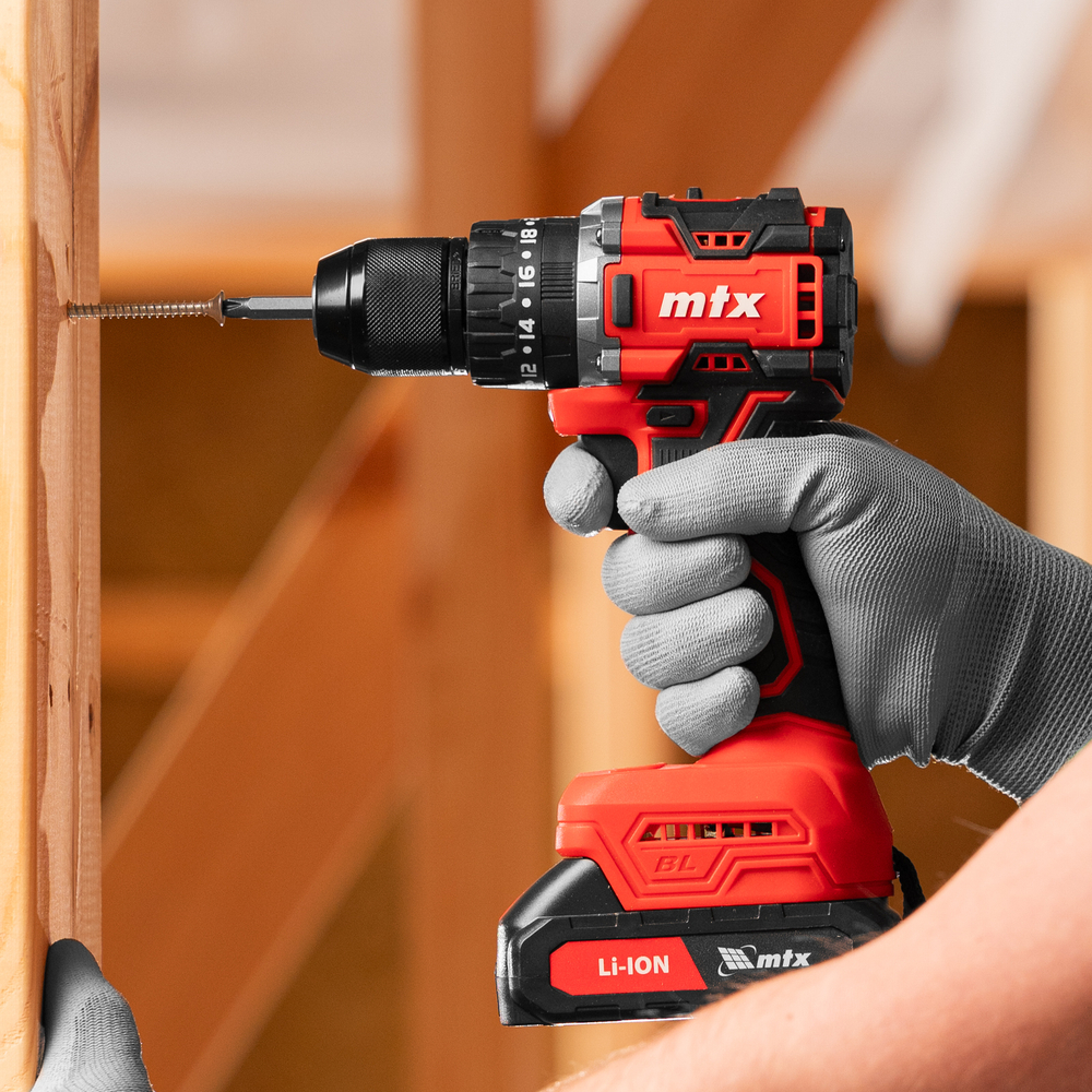 Дрель-шуруповерт аккумуляторная ударная бесщет. CIDS-BL-20, Li-Ion, 20 В// MTX