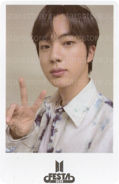 Полароид Jin BTS - FESTA 2025 (weverse shop)