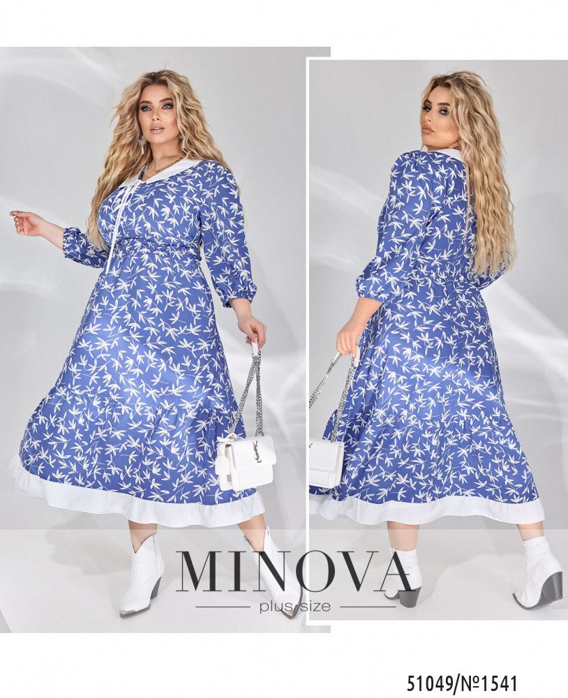 Платье 1541-синий Minova