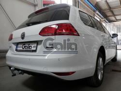 Фаркоп оцинкованный Galia V073C для Volkswagen Golf VII универсал 2WD/4WD 2013-(паспорт и сертификат в комплекте)(без электрики)