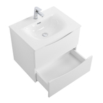 Тумба с раковиной подвесная BelBagno MARINO-CER-N-600-2C-SO-BL-P Bianco Lucido, раковина белая BB-8099-60