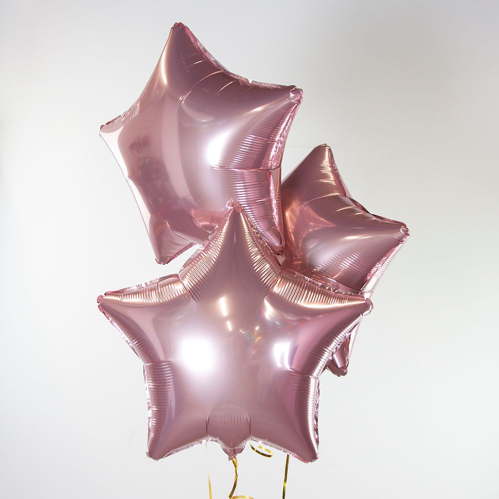 Шар (18"/46 см) Звезда, Розовый 1 шт.