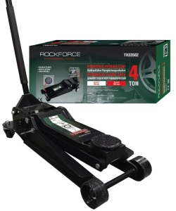Домкрат подкатной гидравлический двухпоршневой 4т (h min 95мм, h max 560мм) RockForce##Rock FORCE RF-TH33502(RF83502)