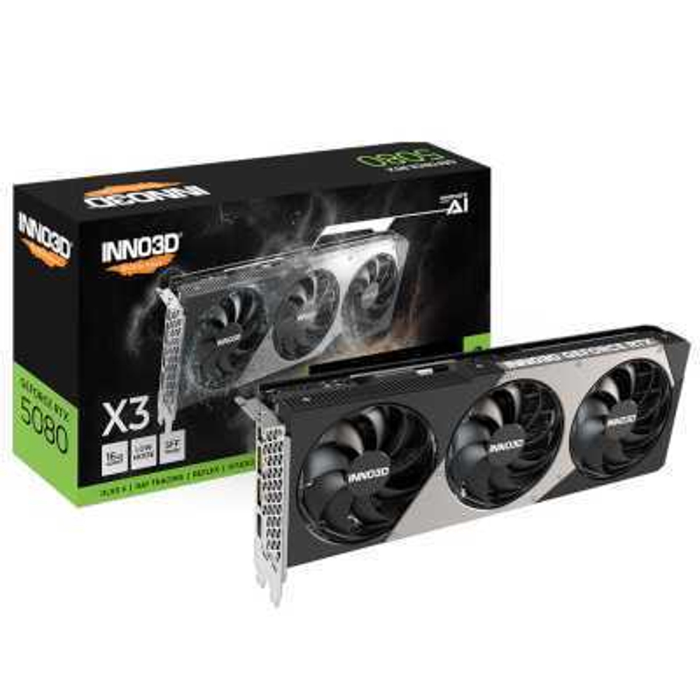 Видеокарта Inno3D nVidia GeForce RTX 5080 X3 16Gb N50803-16D7-176068N
