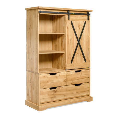 RAILWAY Шкаф с витриной (вар. V1)