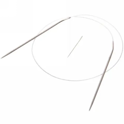 Спицы вязальные круговые стальные №10 80см + иголка